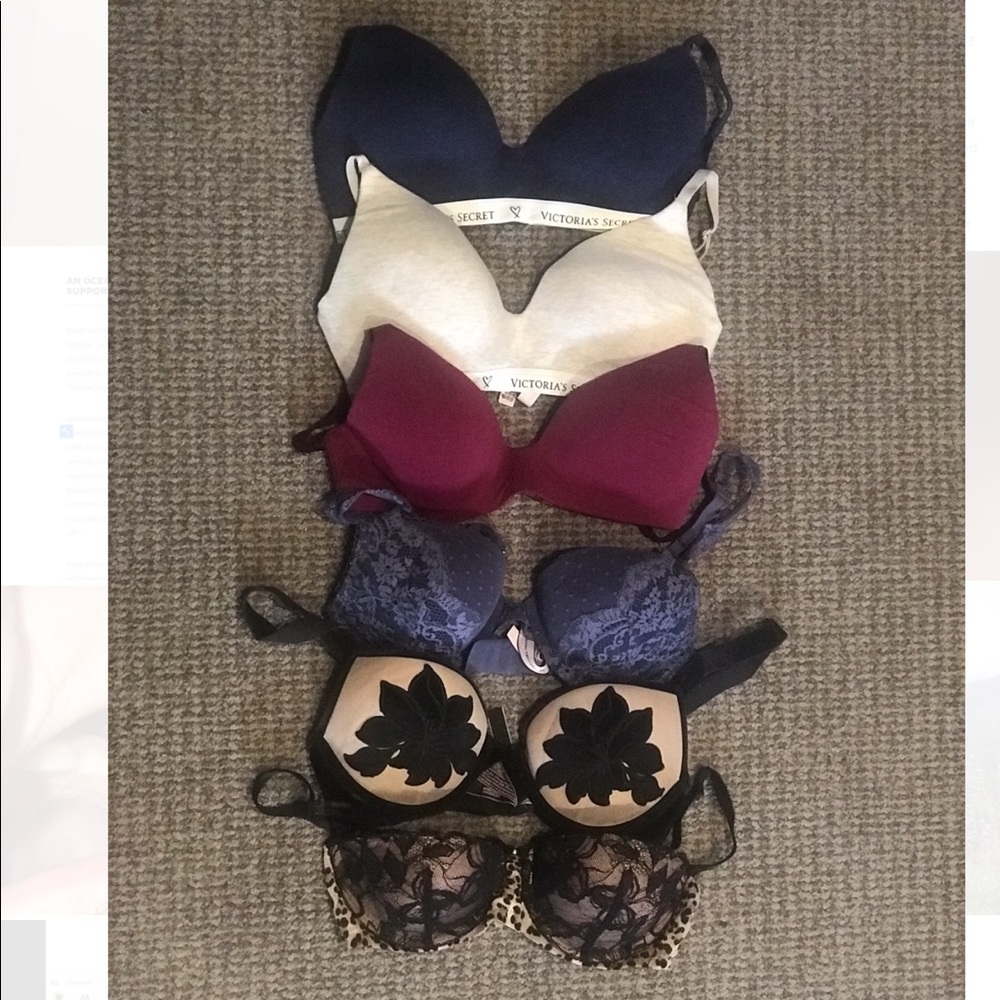 LOT of 6 VS bras